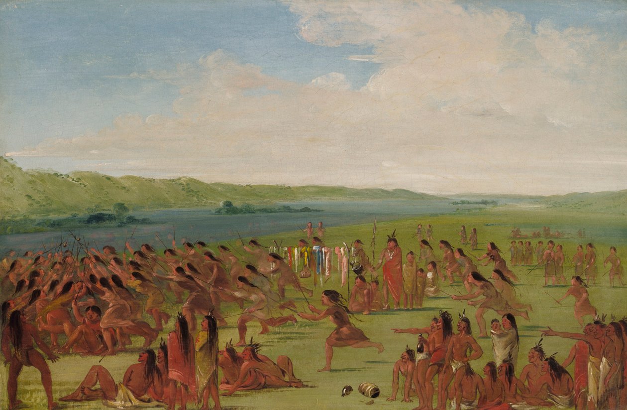 Naisten pallopeli, Prairie du Chien, Prairie du Chien tekijältä George Catlin