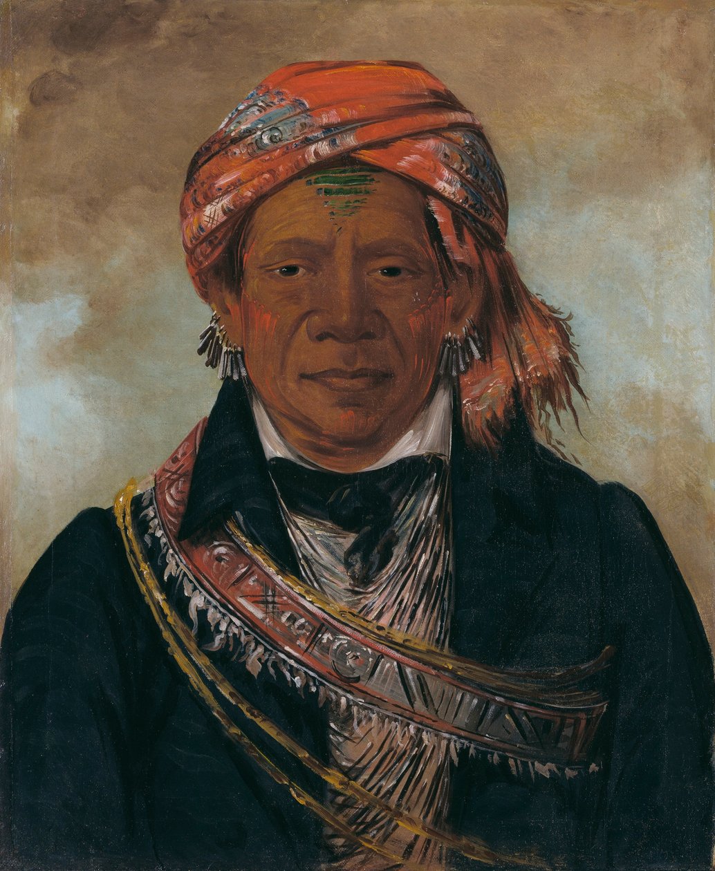 Bód-a-sin, heimon päällikkö tekijältä George Catlin