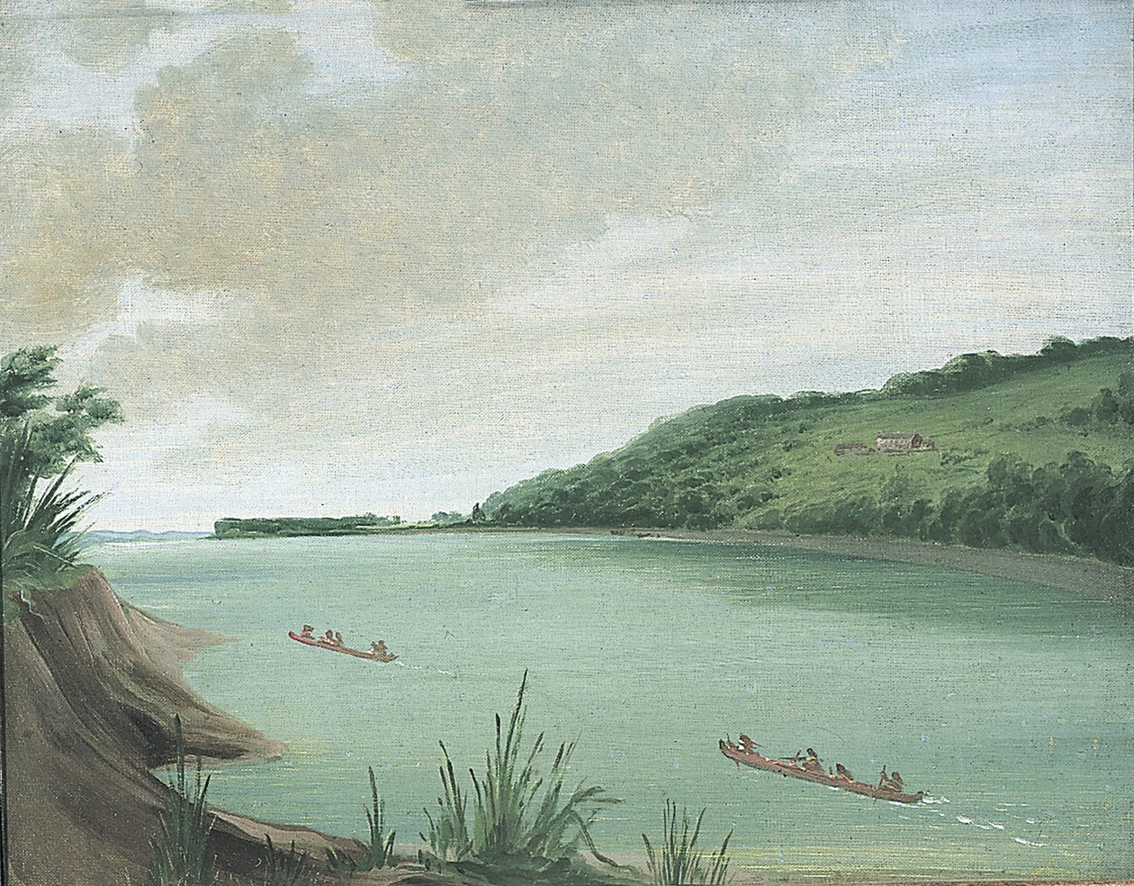 Belle Vue, Intian Major Doughertyn virasto, 870 mailia St. Louisin yläpuolella, 1832. tekijältä George Catlin