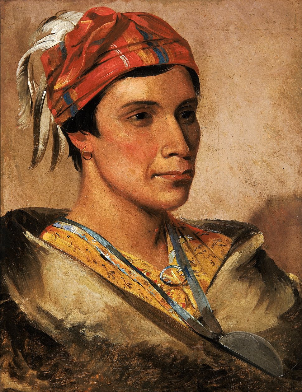 Leipä, heimon päällikkö tekijältä George Catlin