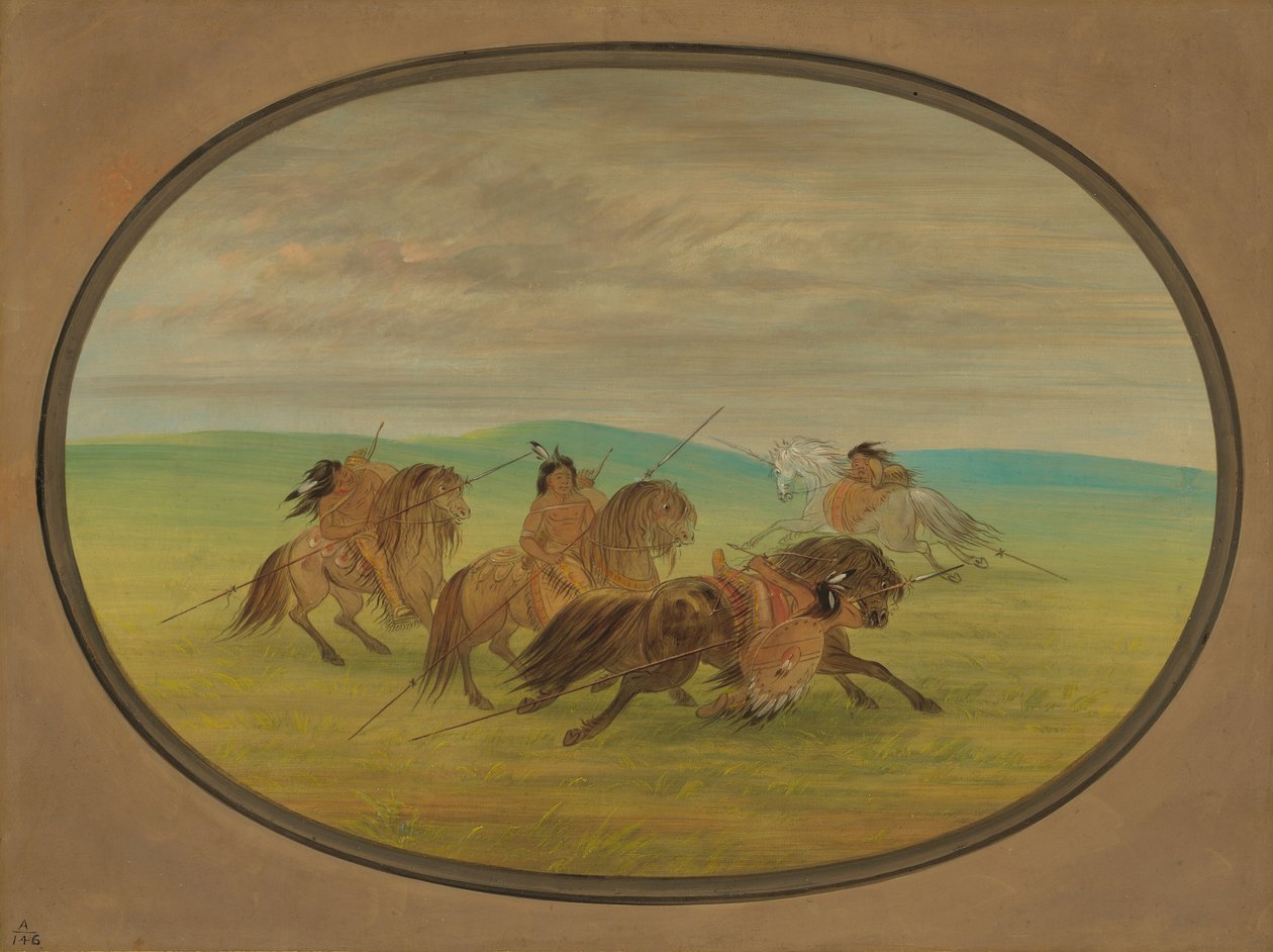 Comanche Horsemanship, 18611869. tekijältä George Catlin