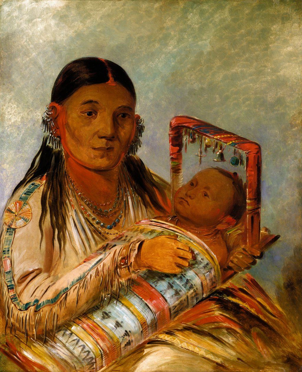 Chée-ah-ká-tchée, Nót-to-wayn vaimo tekijältä George Catlin