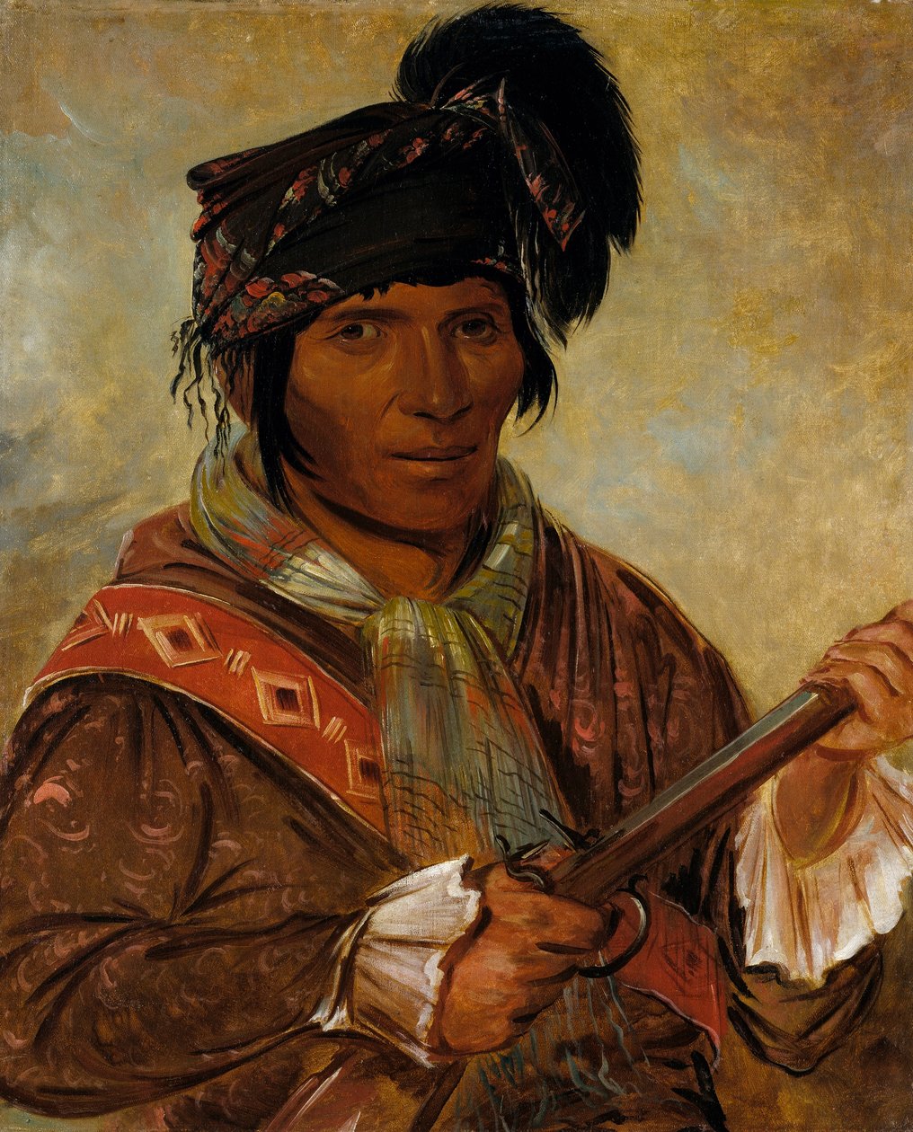 Co-ee-há-jo, päällikkö tekijältä George Catlin