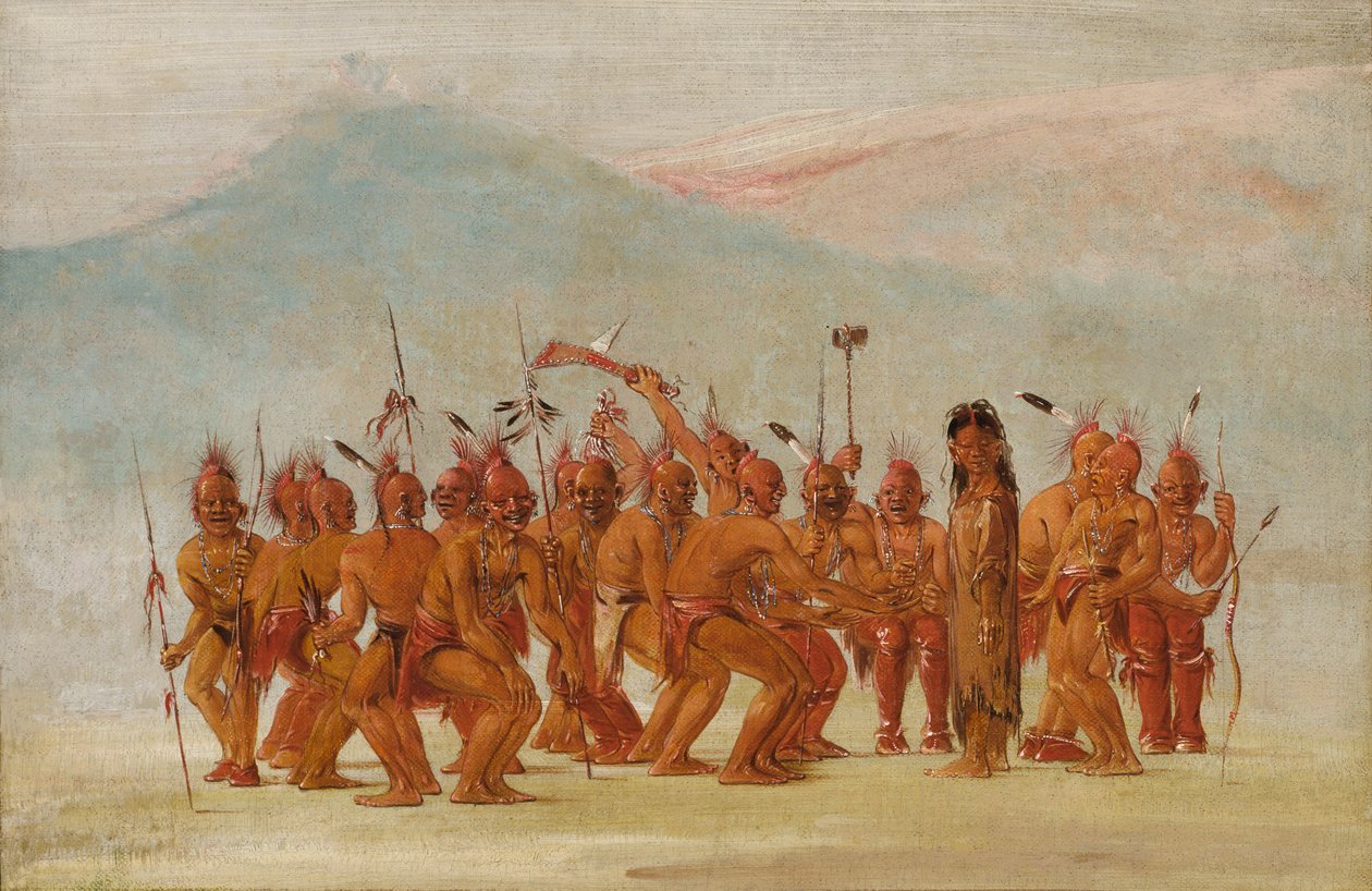 Tanssi Berdashille, 1835-1837. tekijältä George Catlin