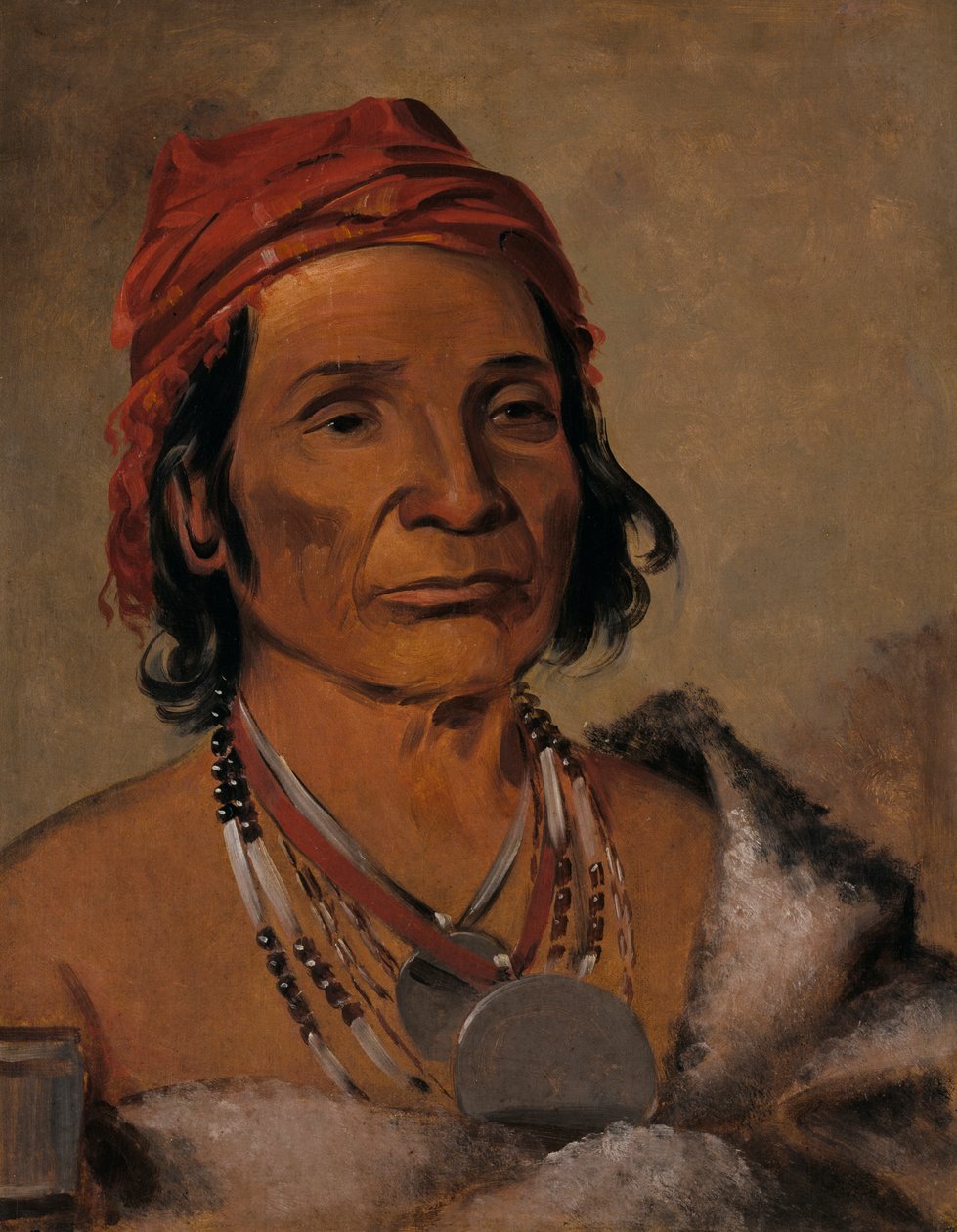 Deep Lake, vanha päällikkö, 1831. tekijältä George Catlin