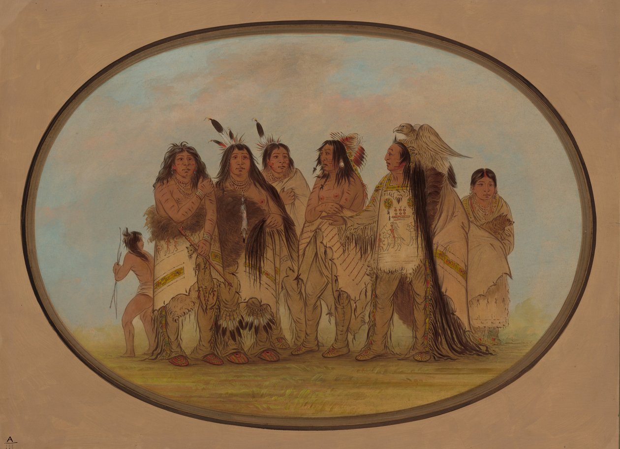 Distinguished Crow Indians, 18611869. tekijältä George Catlin