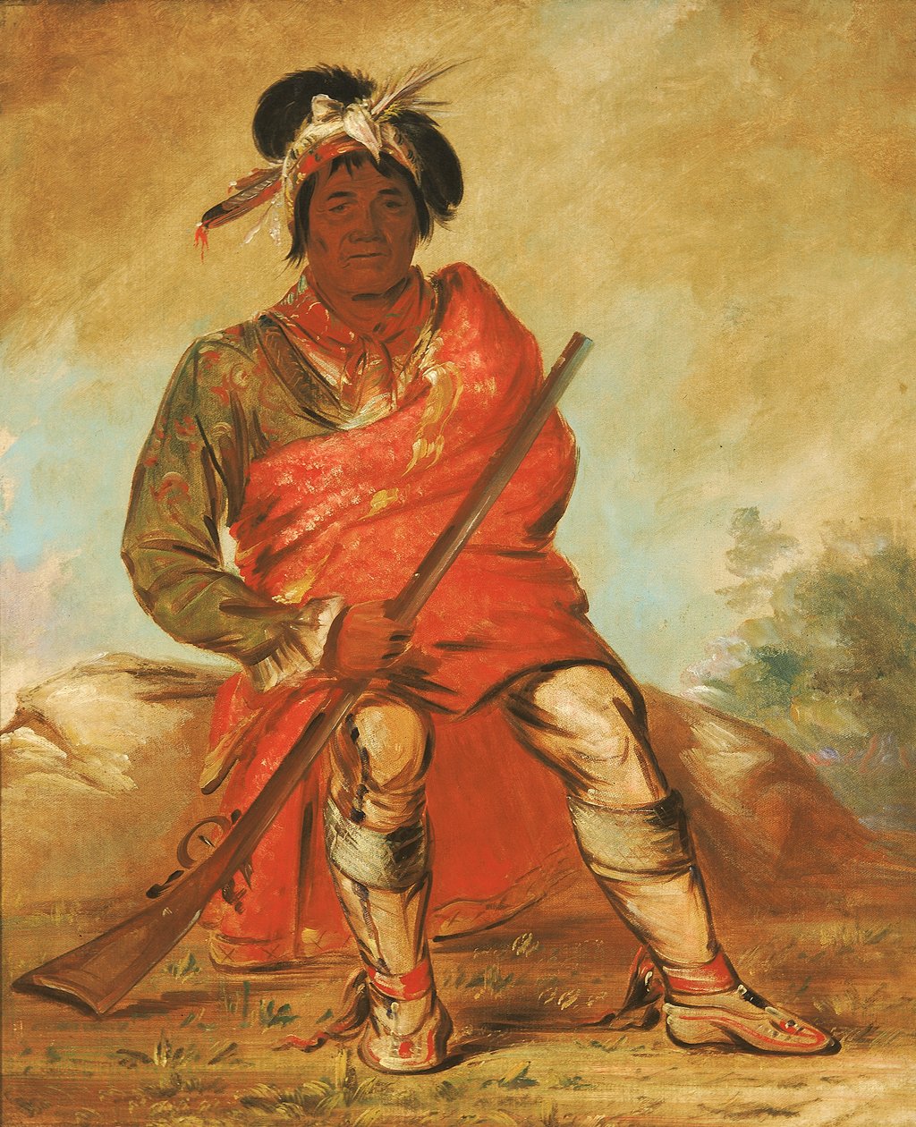 Eteh-ée-fix-e-co, Deer Without A Heart, päällikkö, 1838. tekijältä George Catlin