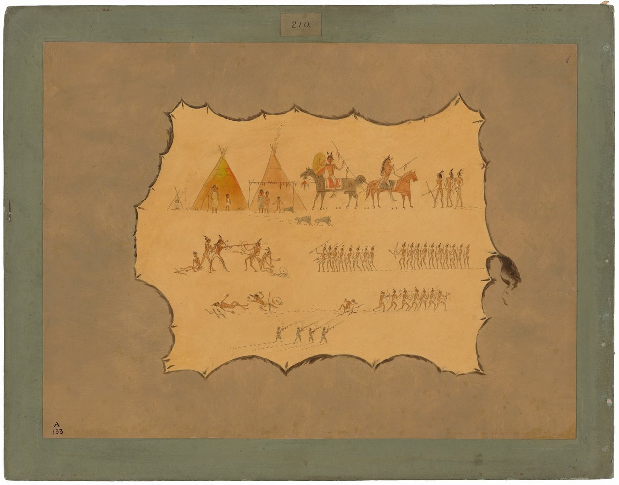 Cheyenne-vaatteen faksimile tekijältä George Catlin
