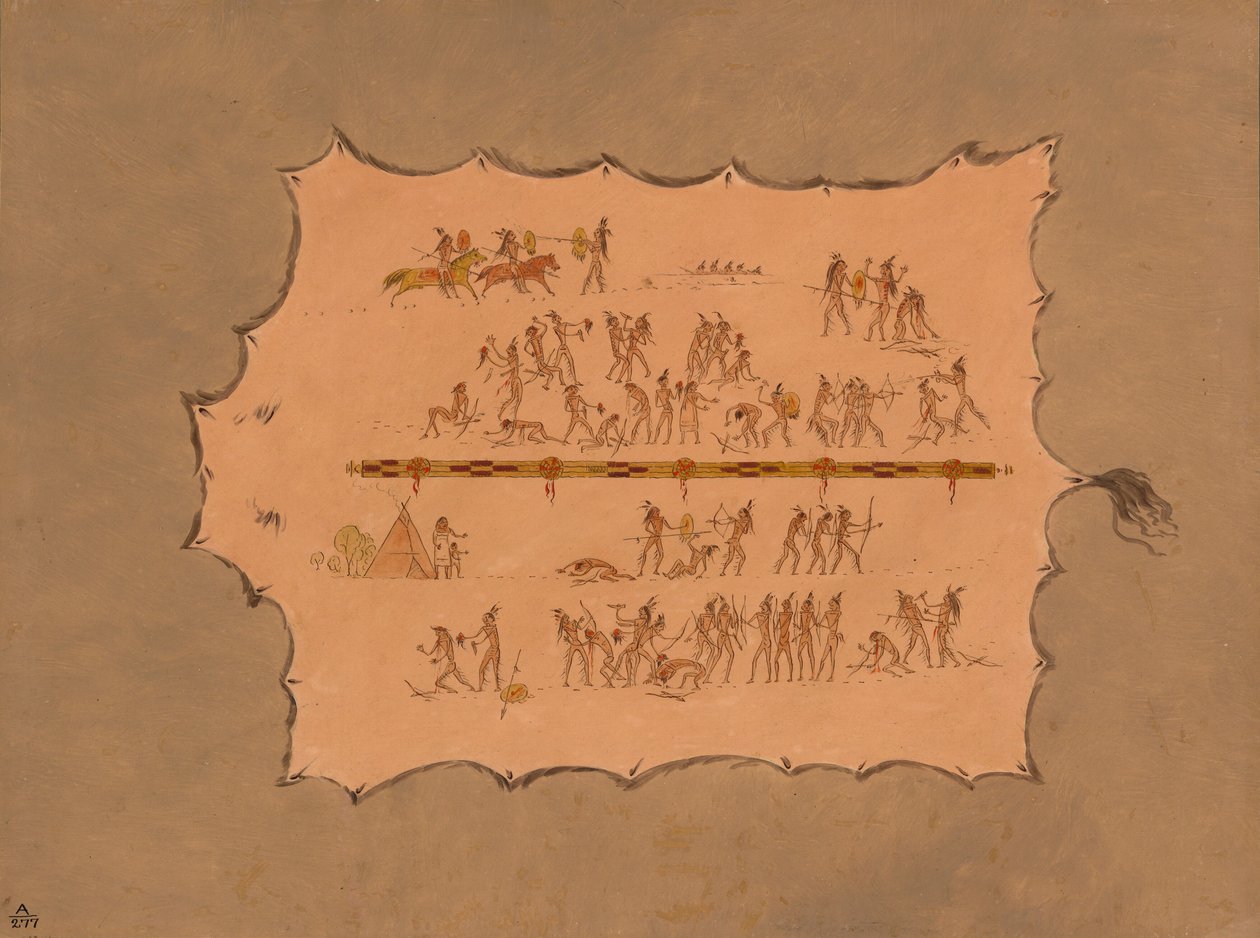Sioux-vaatteen faksi, 18611869. tekijältä George Catlin