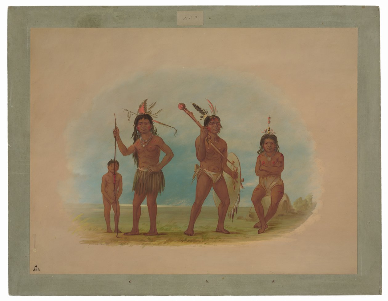 Neljä arawak-intiaania tekijältä George Catlin