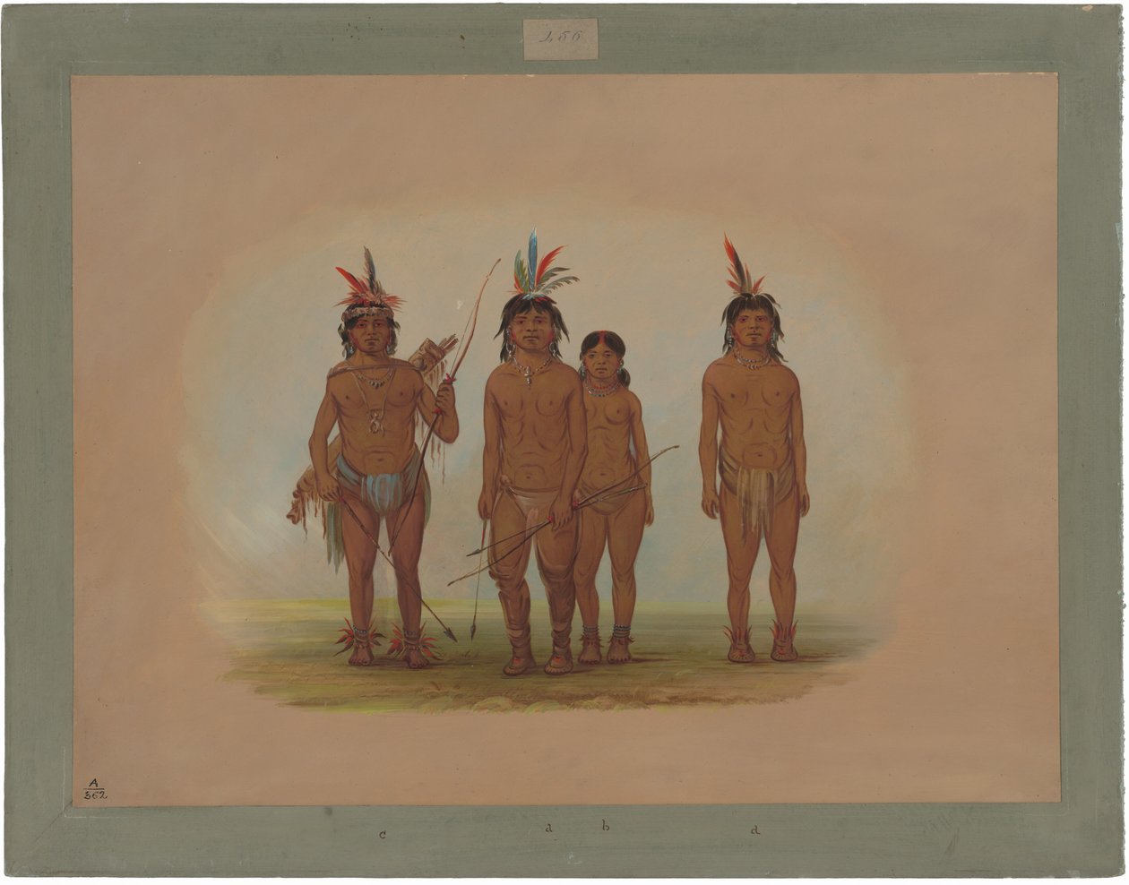 Neljä Macouchi-intiaania tekijältä George Catlin