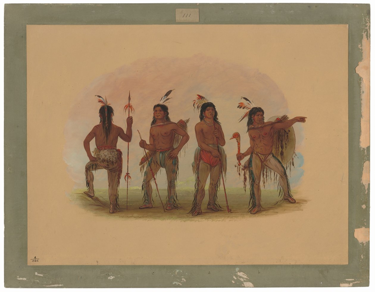Neljä Navajo Warrioria tekijältä George Catlin