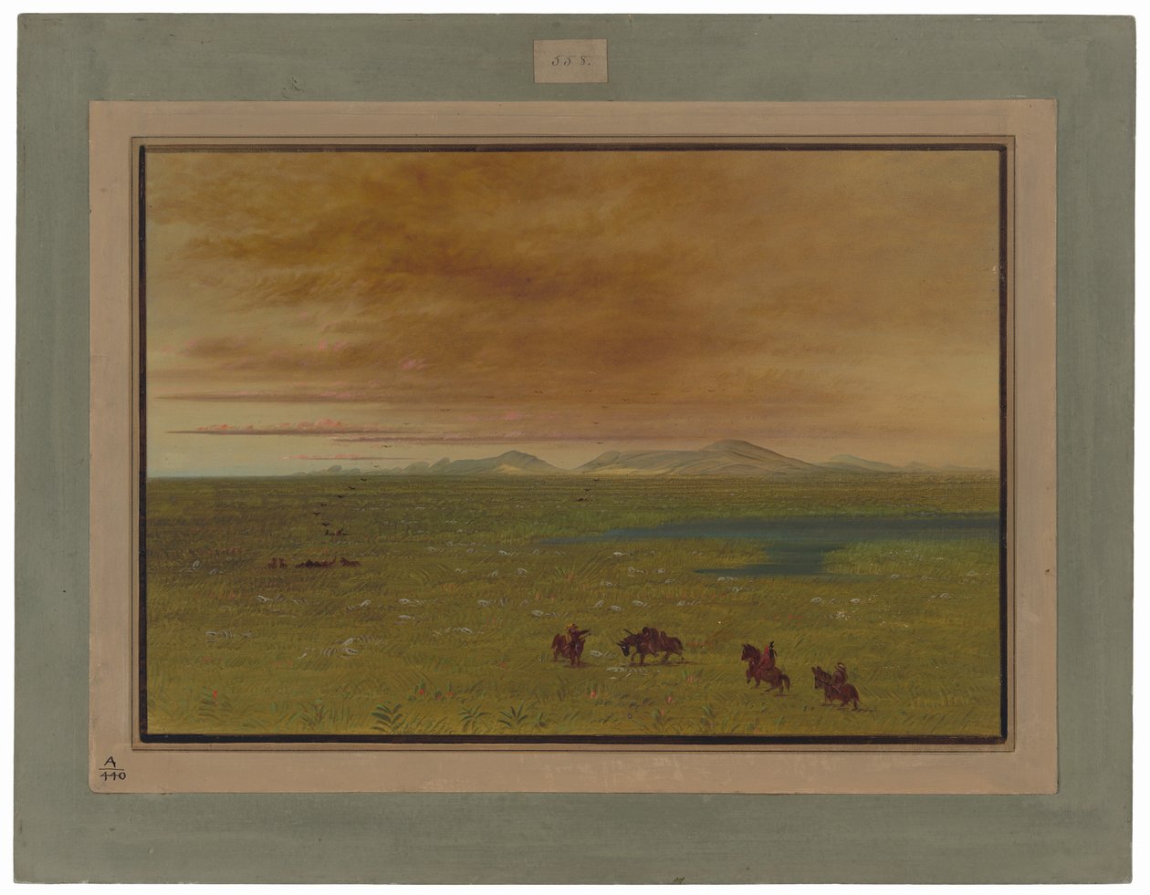 Suuri pesuhuone, Pampa del Sacramento tekijältä George Catlin