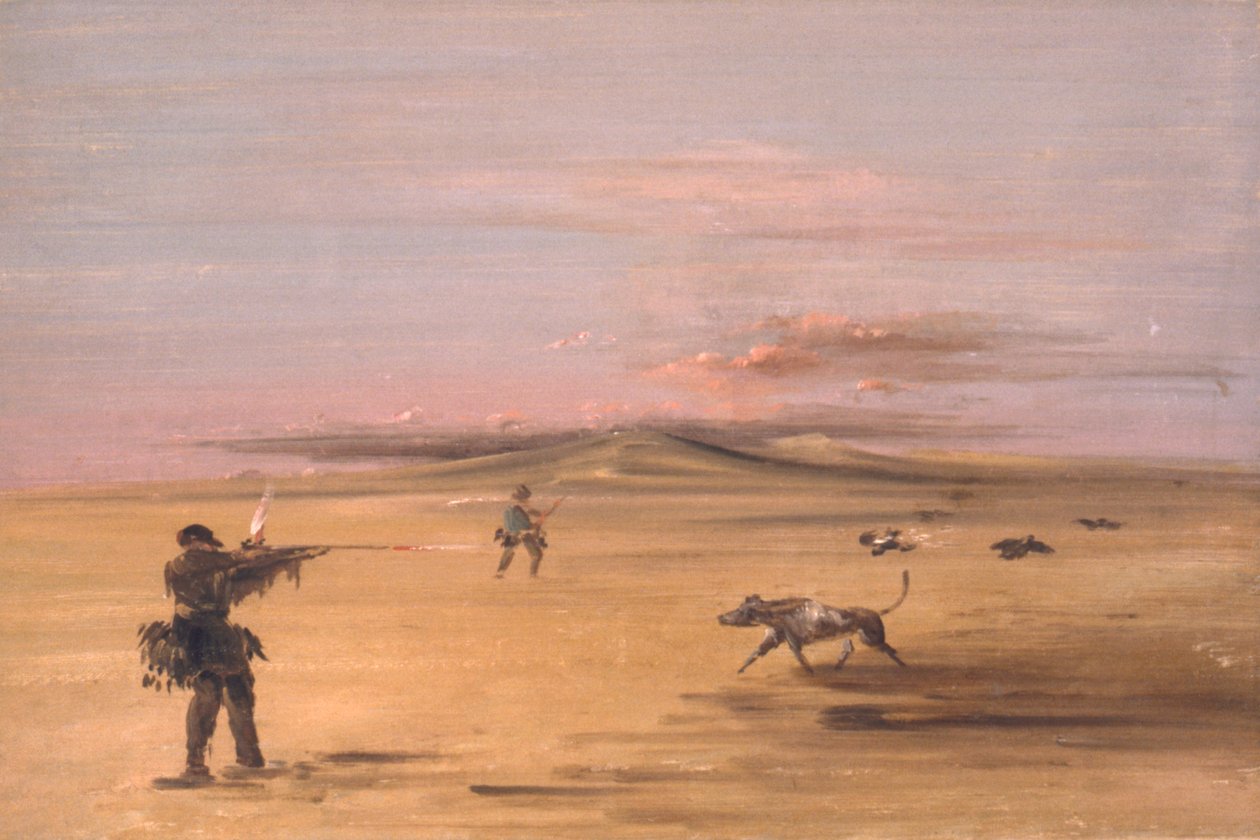 Grouse Shooting Missourin preerialla, 1837-1839. tekijältä George Catlin
