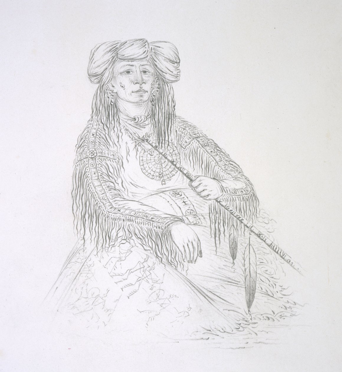 Ha-wan-je-tah (Yksi sarvi) 1852 tekijältä George Catlin