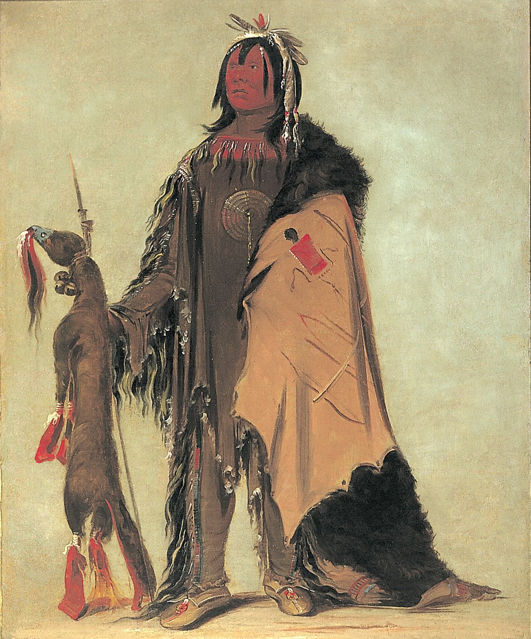 In-ne-ó-cose, Buffalon lapsi, soturi. tekijältä George Catlin