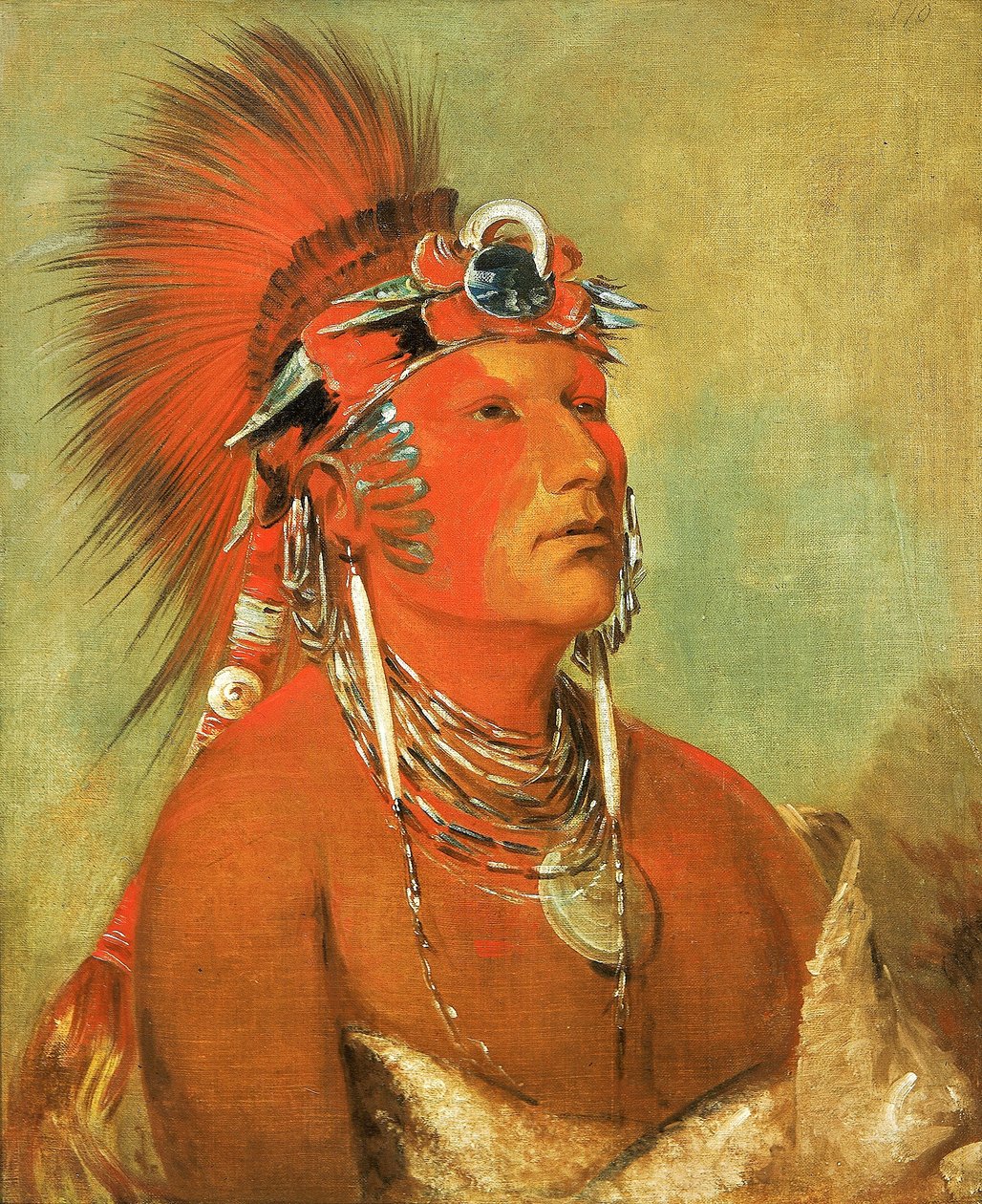 Jee-hé-o-hó-shah, Ei voi kaatua, soturi, - tekijältä George Catlin
