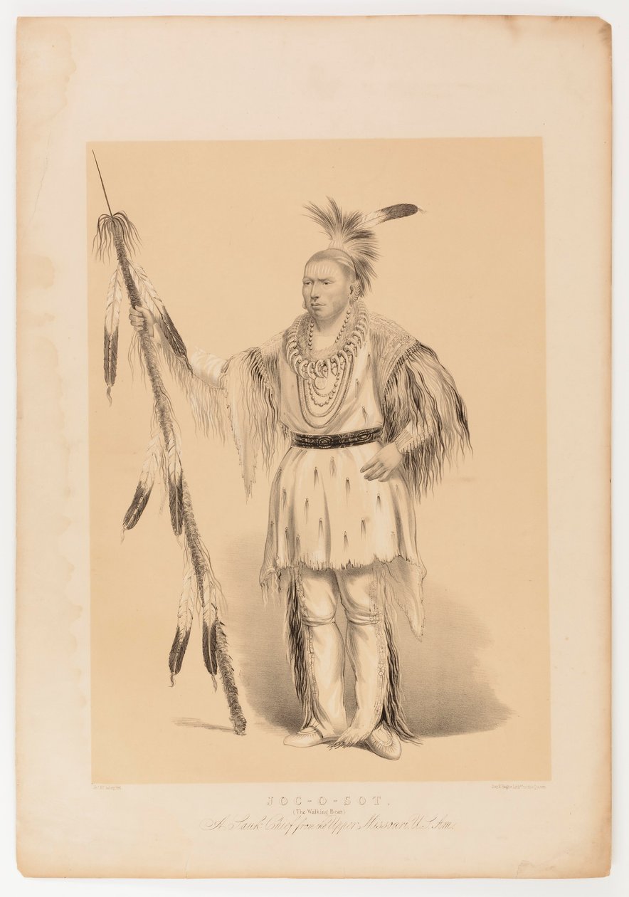 Joc-o-sot, kävelevä karhu tekijältä George Catlin