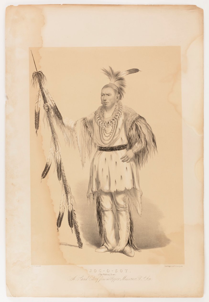 Joc-o-sot, kävelevä karhu tekijältä George Catlin