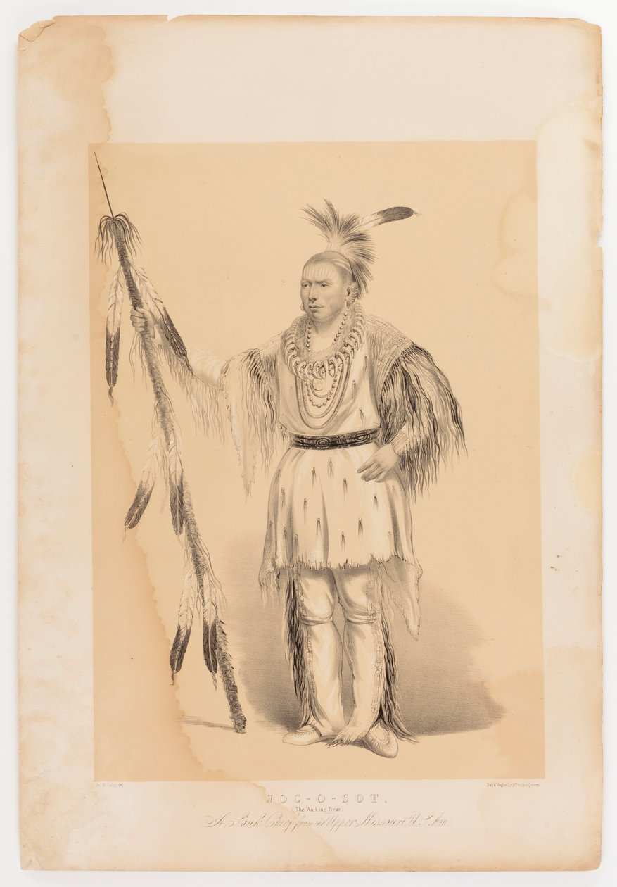 Joc-o-sot, kävelevä karhu tekijältä George Catlin
