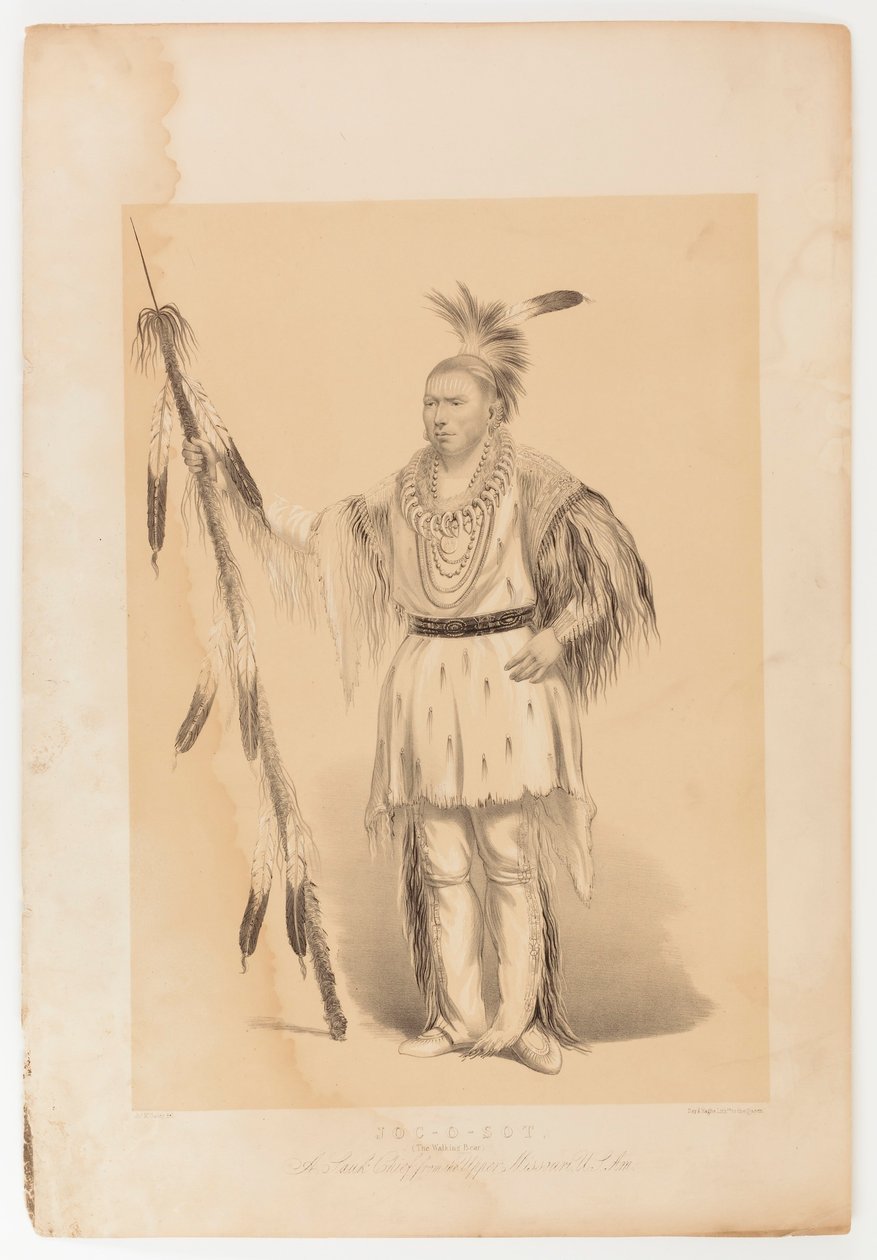 Joc-o-sot, kävelevä karhu tekijältä George Catlin