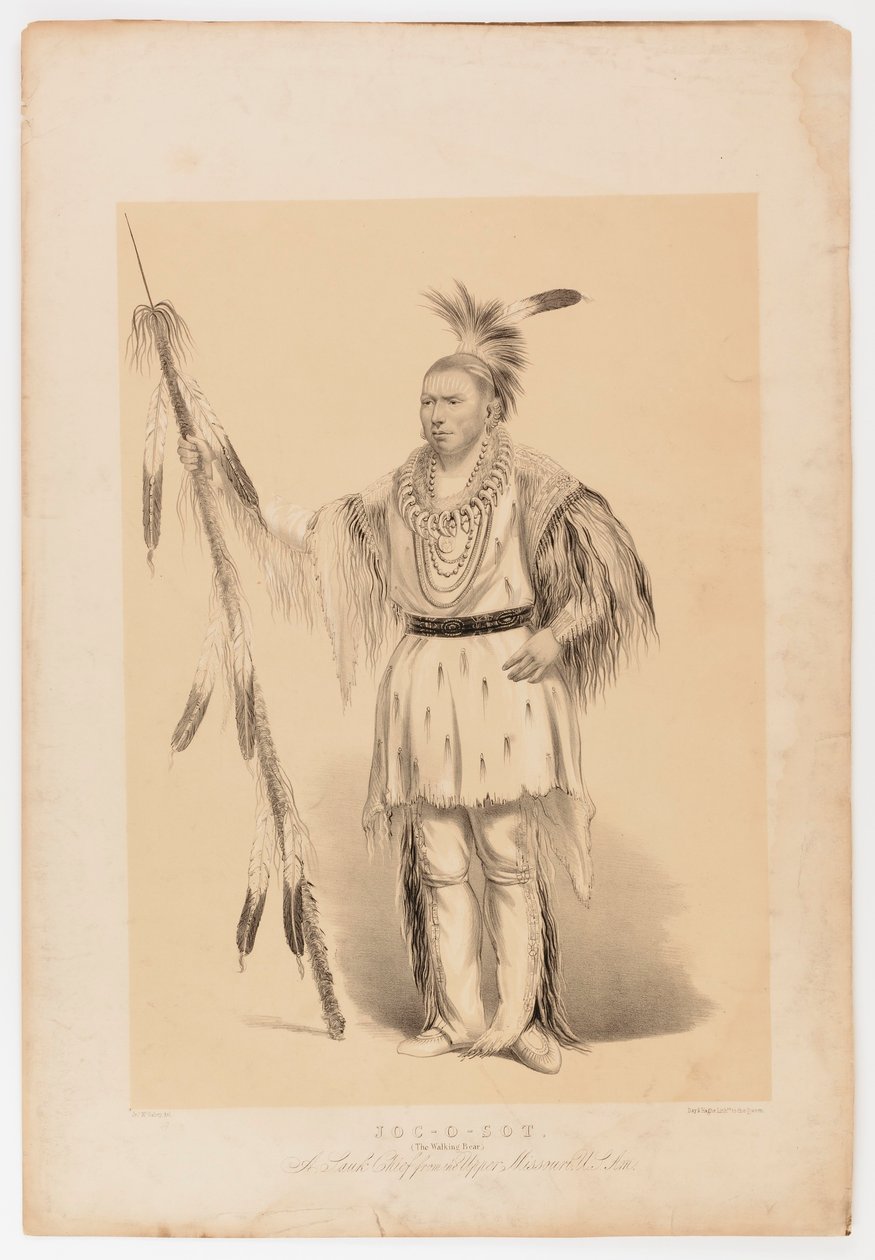 Joc-o-sot, kävelevä karhu tekijältä George Catlin