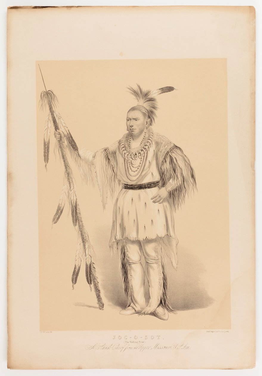 Joc-o-sot, kävelevä karhu tekijältä George Catlin