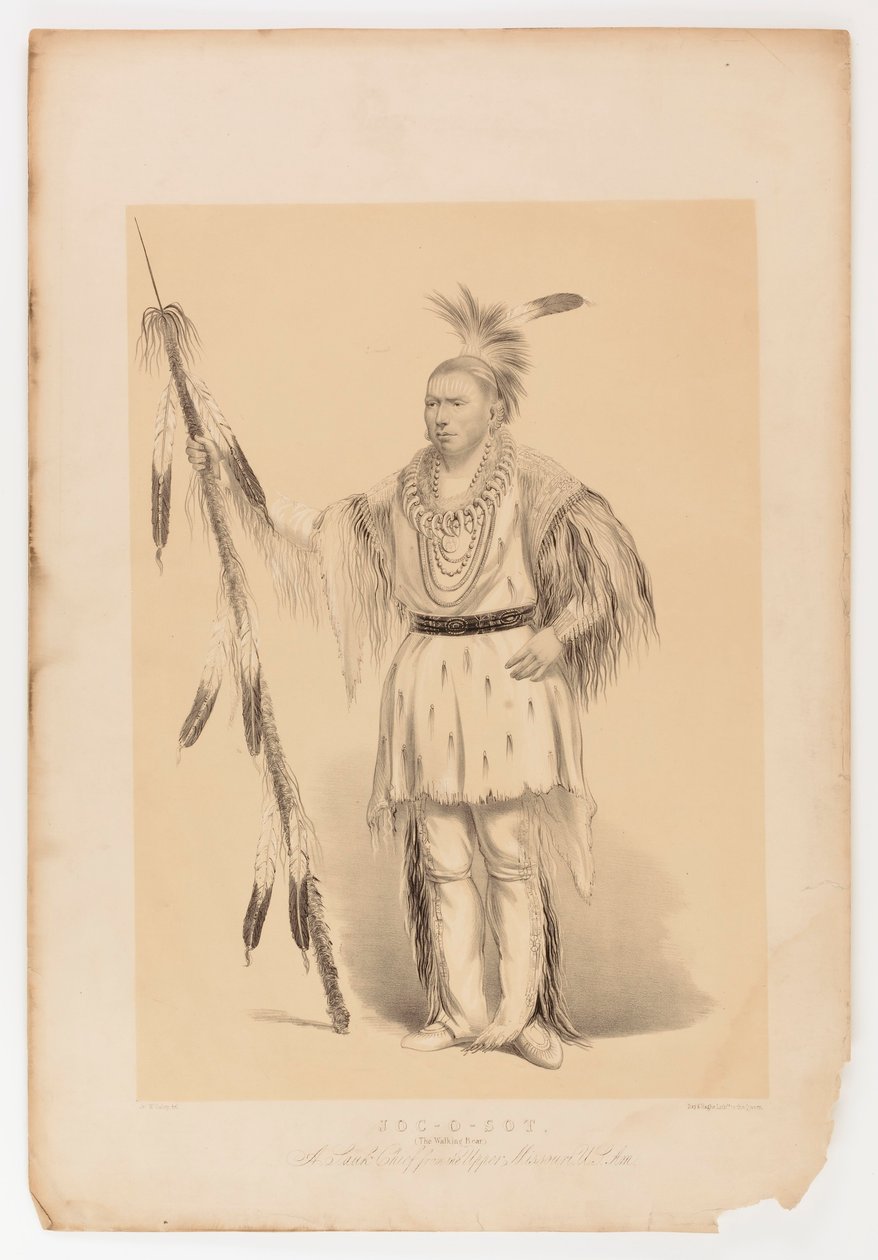 Joc-o-sot, kävelevä karhu tekijältä George Catlin