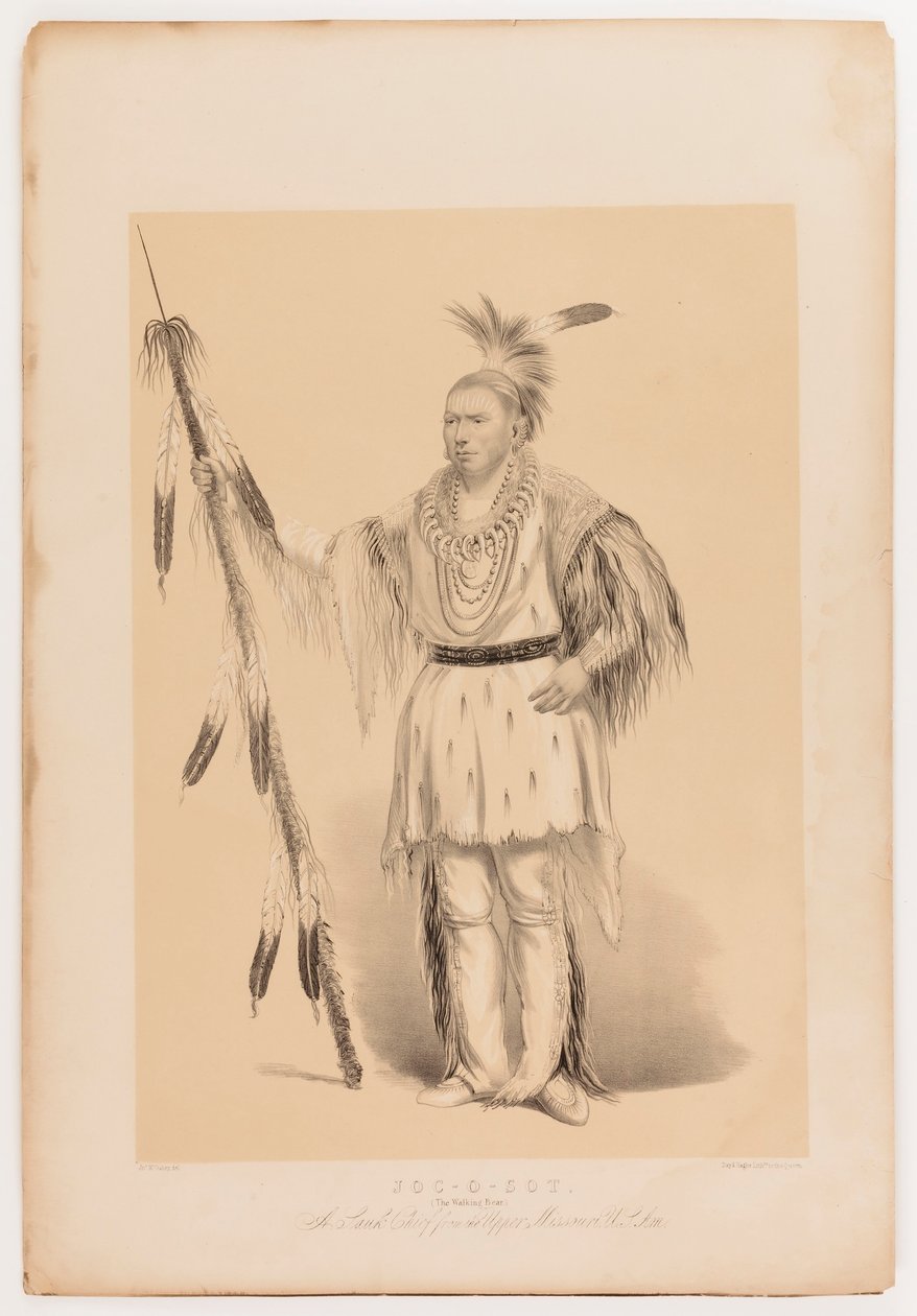 Joc-o-sot, kävelevä karhu tekijältä George Catlin