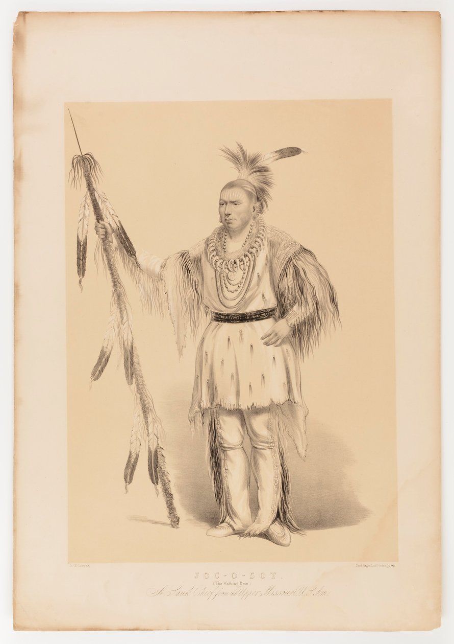 Joc-o-sot, kävelevä karhu tekijältä George Catlin