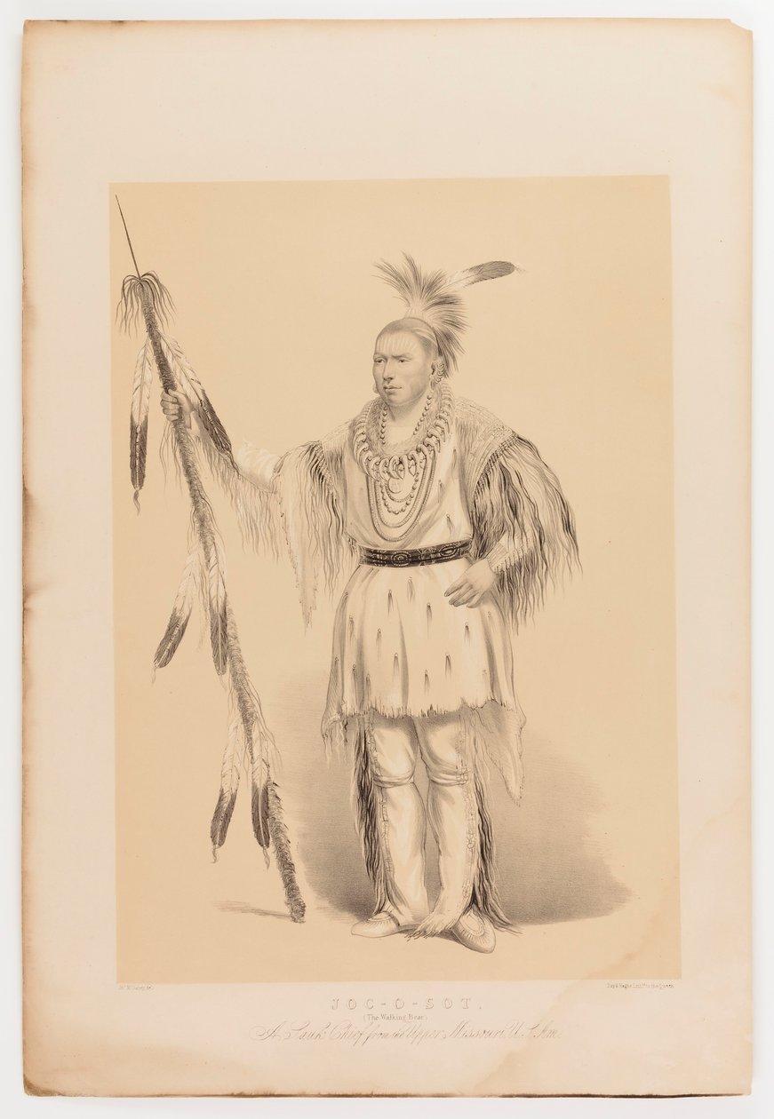 Joc-o-sot, kävelevä karhu tekijältä George Catlin