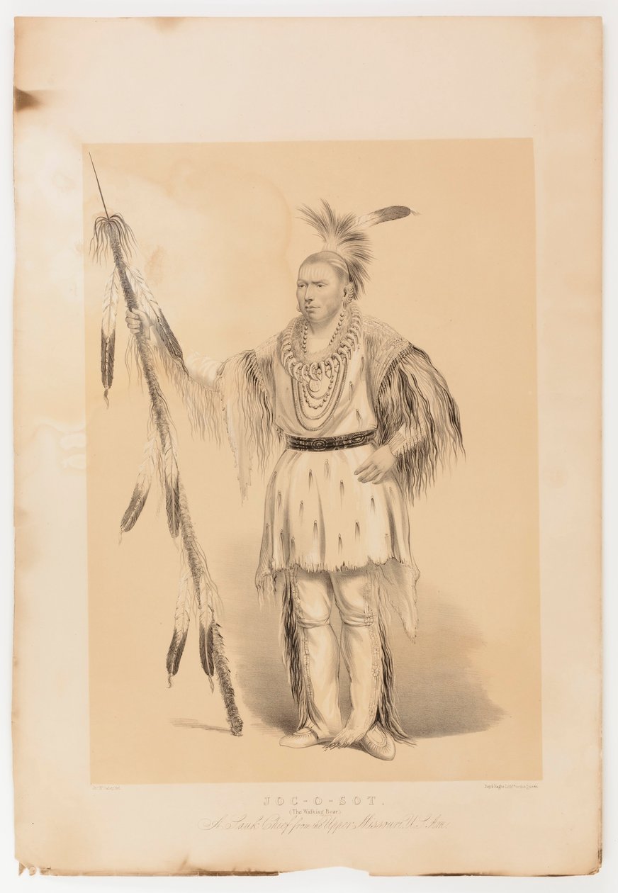 Joc-o-sot, kävelevä karhu tekijältä George Catlin