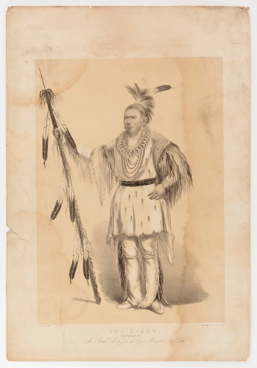 Joc-o-sot, kävelevä karhu tekijältä George Catlin