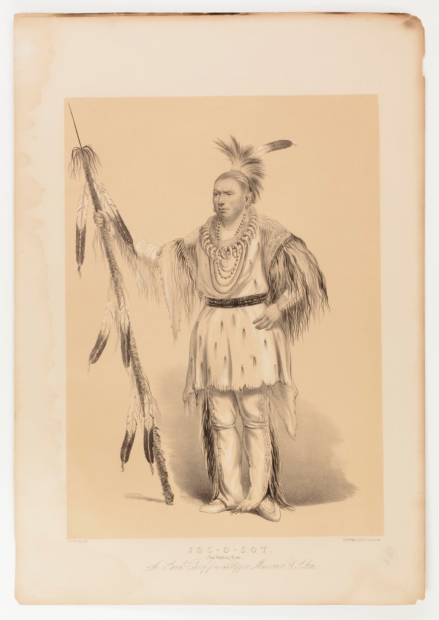 Joc-o-sot, kävelevä karhu tekijältä George Catlin