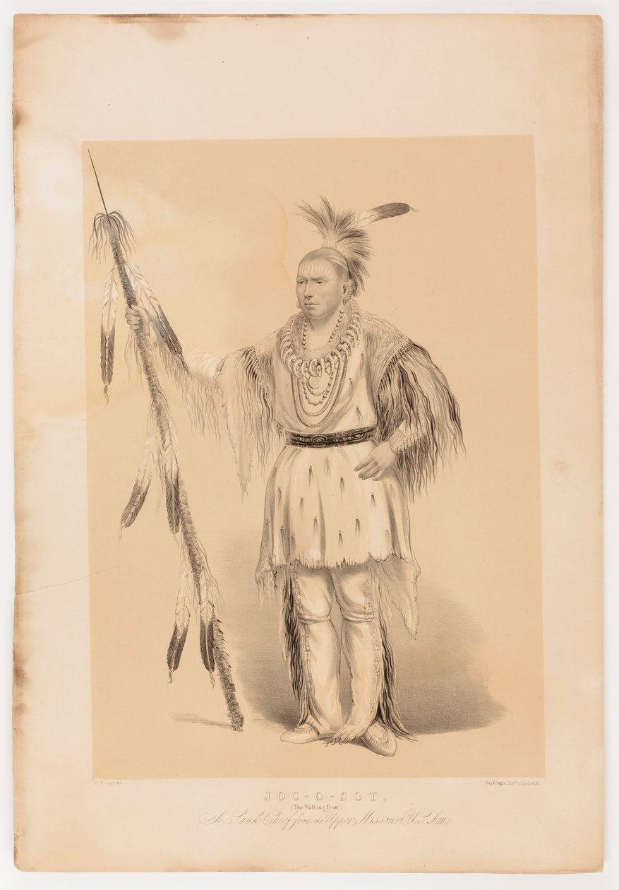 Joc-o-sot, kävelevä karhu tekijältä George Catlin