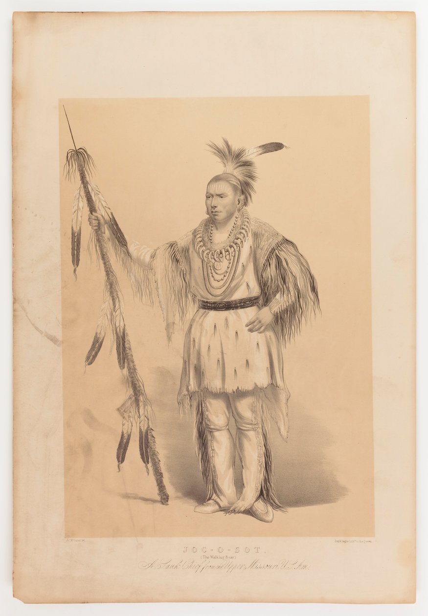 Joc-o-sot, kävelevä karhu tekijältä George Catlin
