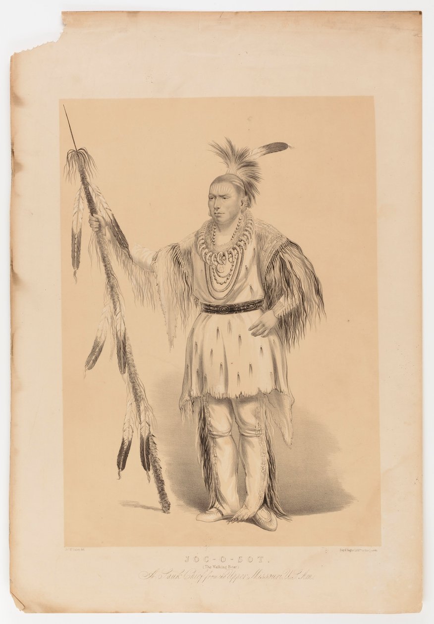Joc-o-sot, kävelevä karhu tekijältä George Catlin
