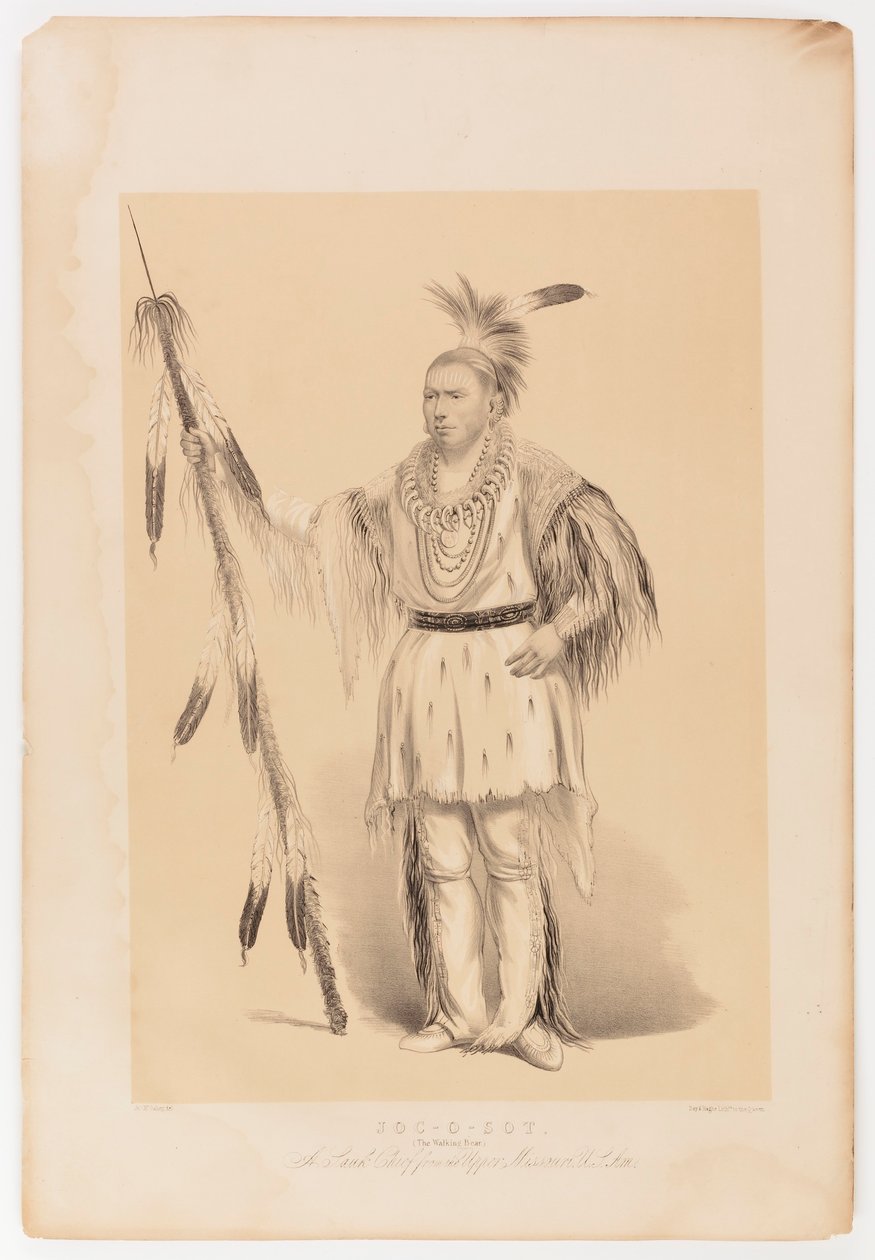 Joc-o-sot, kävelevä karhu tekijältä George Catlin