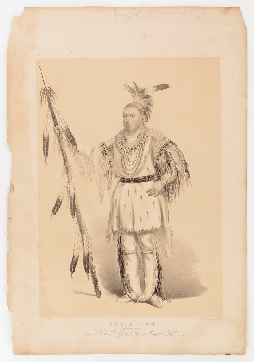 Joc-o-sot, kävelevä karhu tekijältä George Catlin