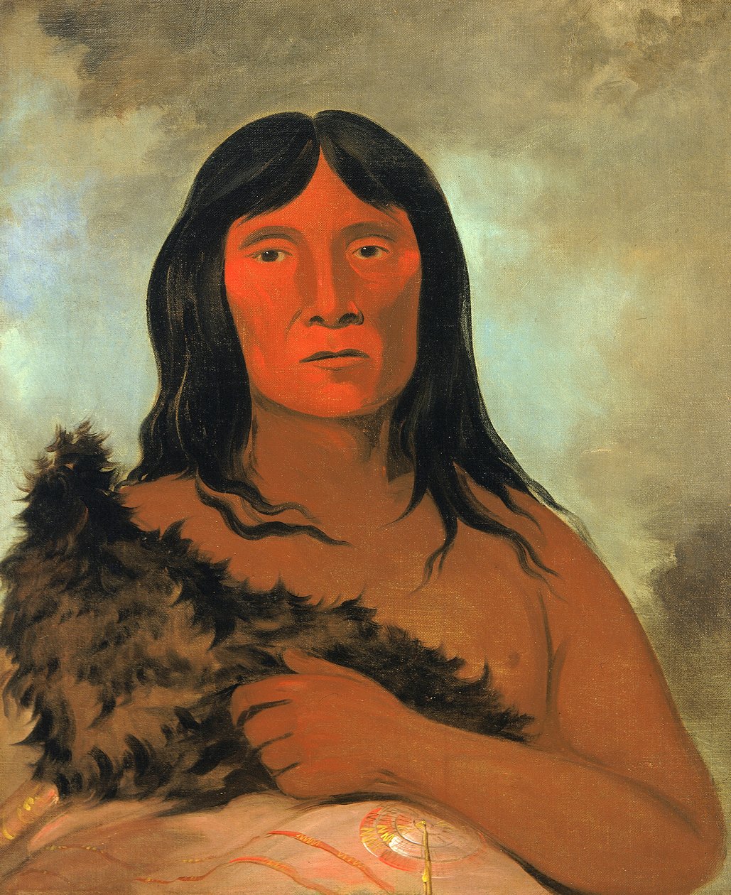 Kay-ée-qua-da-kúm-ee-gísh-kum, Hän, joka yrittää maata jalkallaan, 1836. tekijältä George Catlin