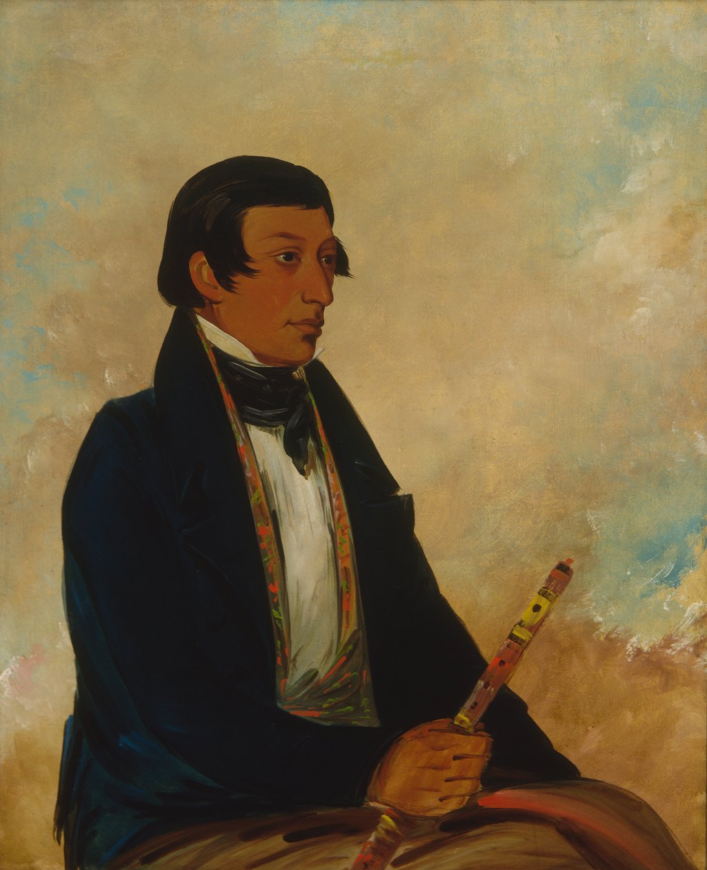 Kee-món-saw, pieni päällikkö, päällikkö, 1830. tekijältä George Catlin
