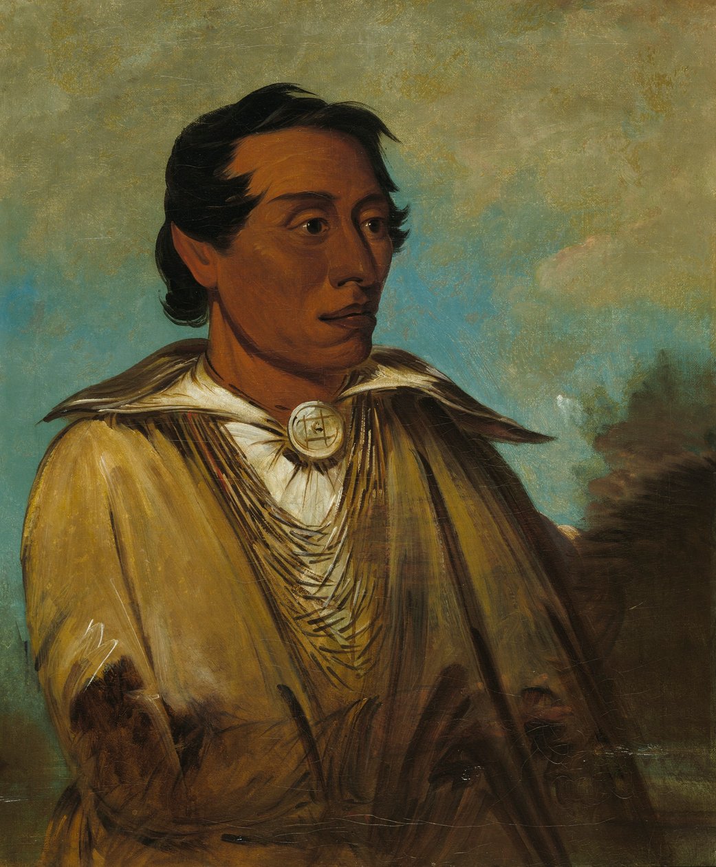 Kee-án-ne-kuk, etumies, heimon päällikkö. tekijältä George Catlin