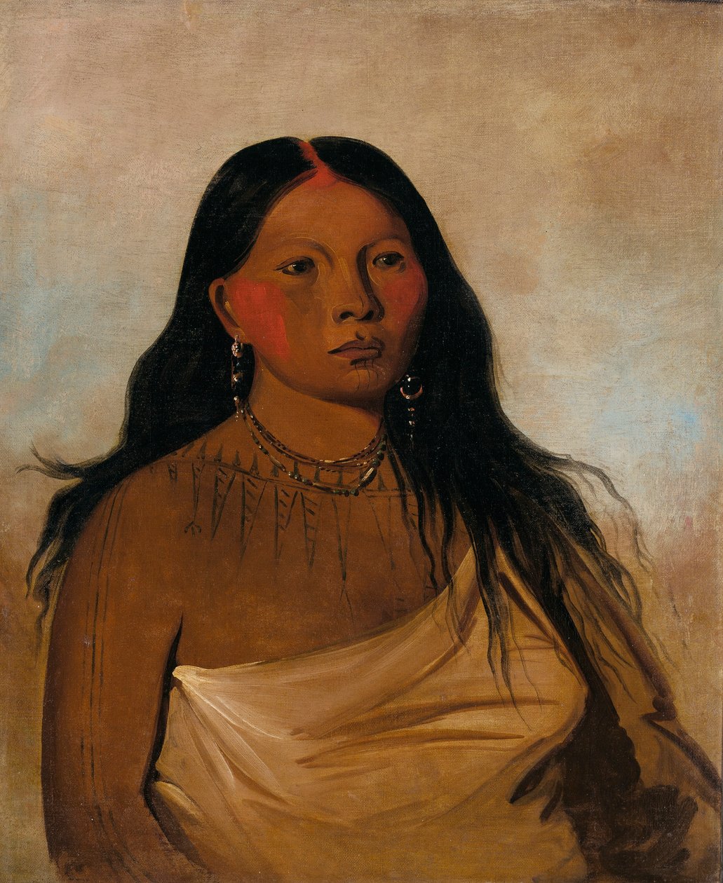 Káh-kée-tsee, reidet, Wichita-nainen. tekijältä George Catlin
