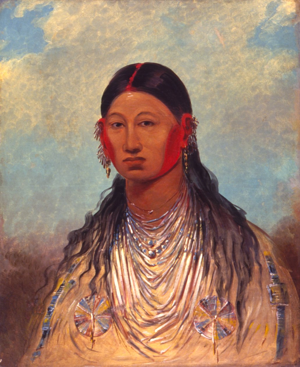 Koon-za-ya-me, naaras sotakotka tekijältä George Catlin