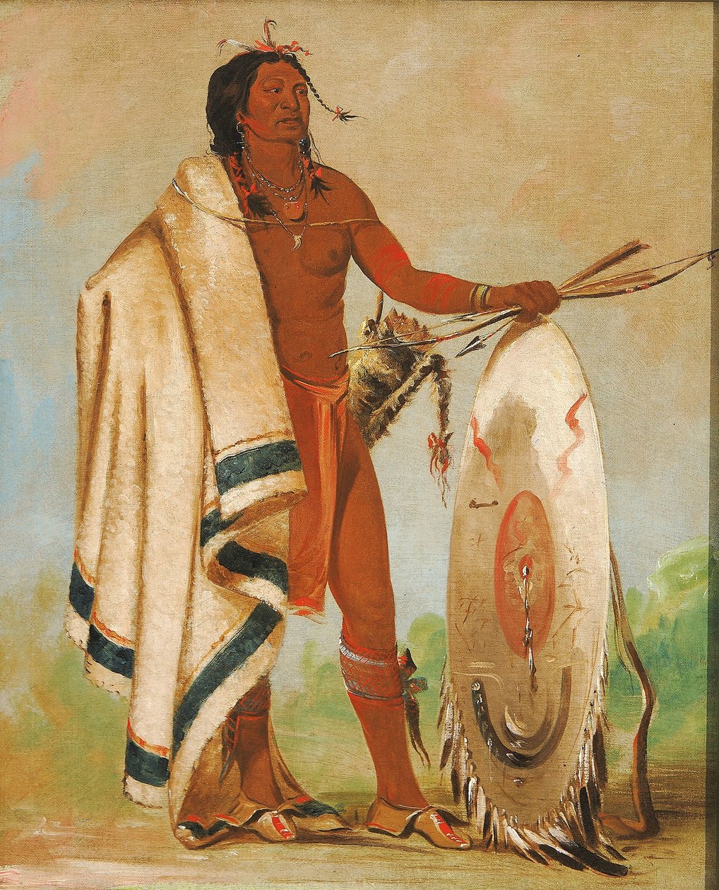 Kotz-a-tó-ah, Savukilpi, ansioitunut soturi... tekijältä George Catlin