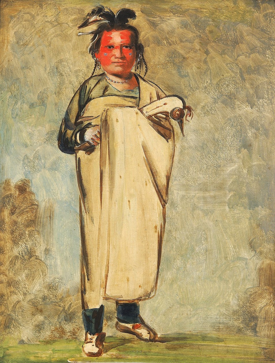 Káw-kaw-ne-chóo-a, urhea... tekijältä George Catlin
