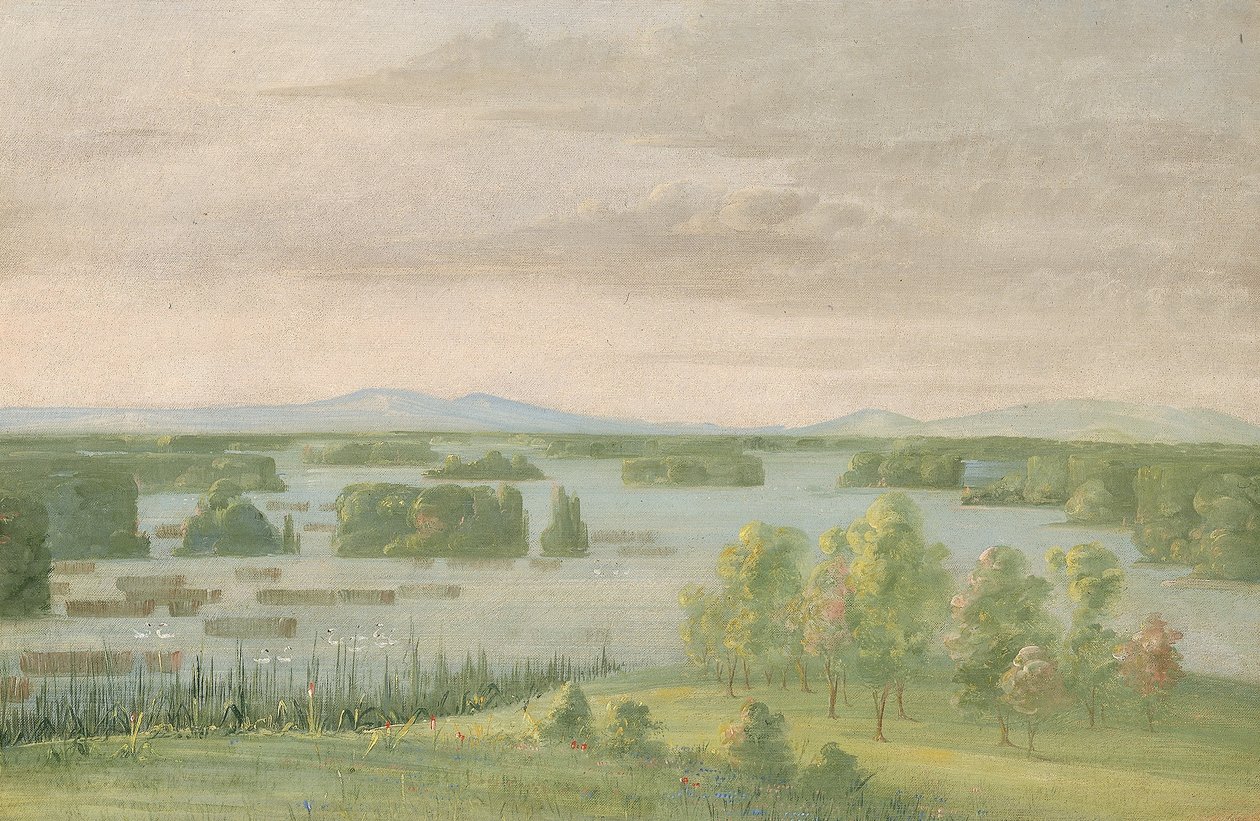 Lac du Cygne (Joutsenjärvi), Coteau des Prairiesin lähellä tekijältä George Catlin