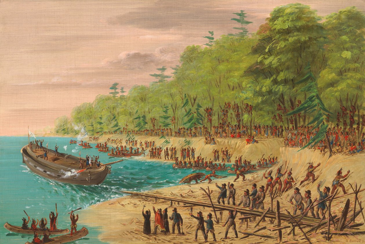 Griffinin laukaisu. Heinäkuu 1679, 18471848. tekijältä George Catlin