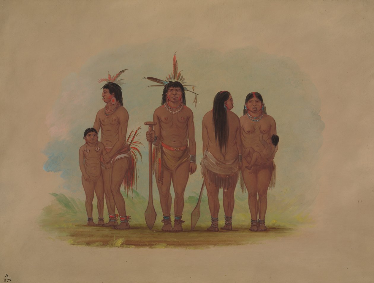Payaguas-heimon jäsenet, 18541869. tekijältä George Catlin
