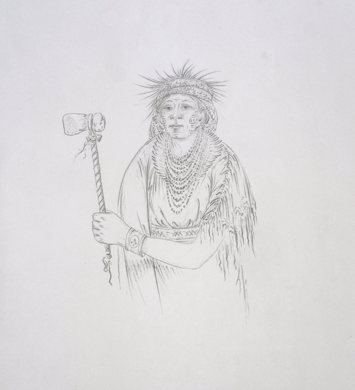 Men-son-se-a (Vasenkätinen) 1852 tekijältä George Catlin